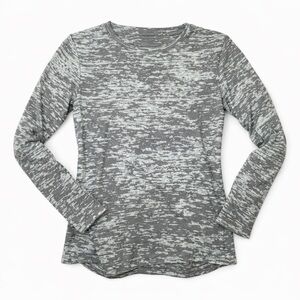 Y2K-Inspired Eyelash Sheer Mesh Long Sleeve Top – Size Medium